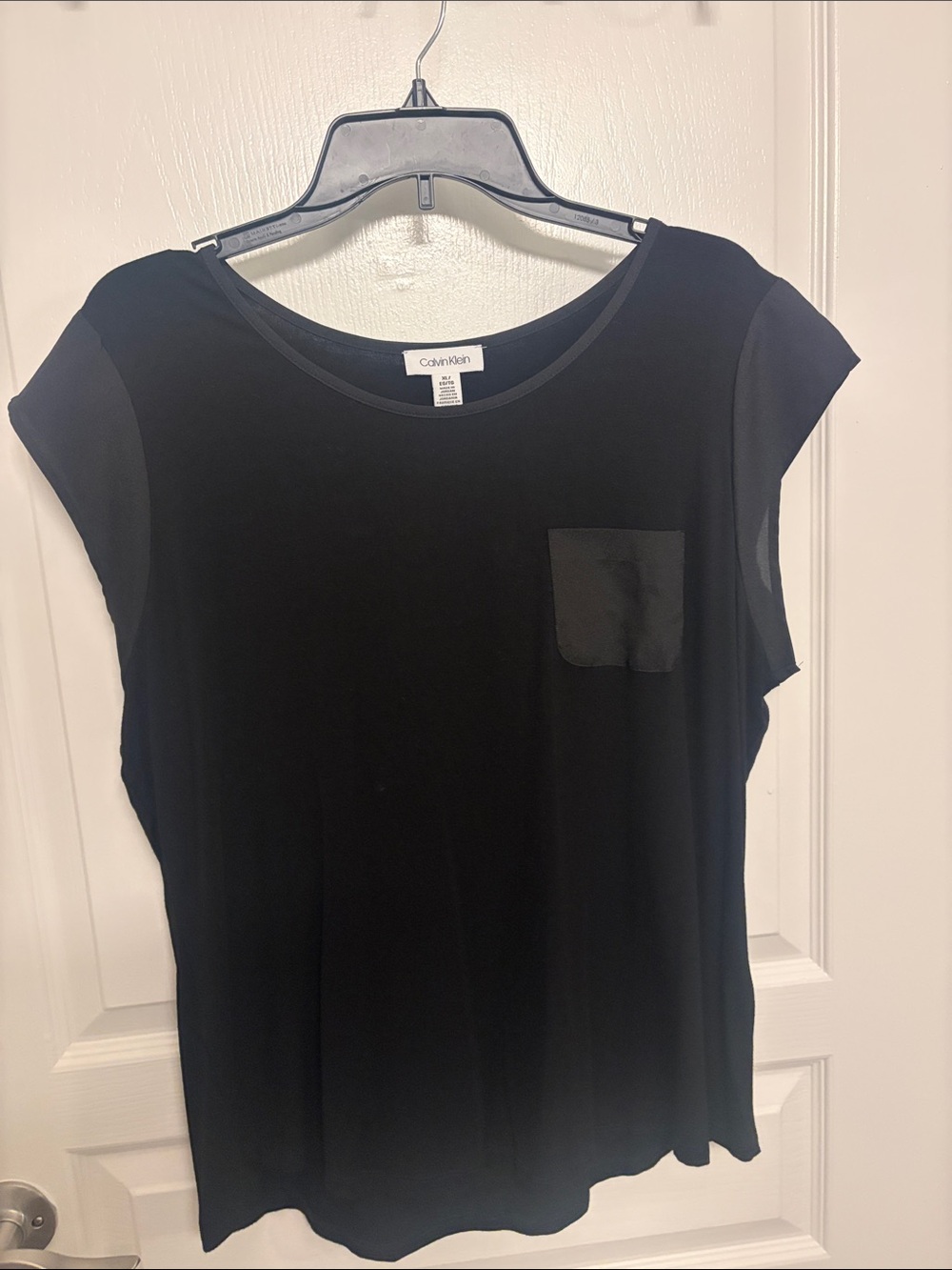 Calvin Klein Black Short Sleeve Pocket Tee